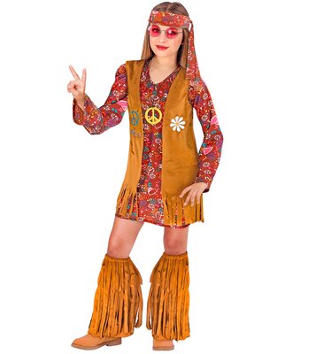 Dievčenský hippie kostým zo 60. rokov
