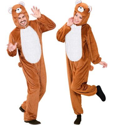 Plyšový medvedí overal pre dospelých