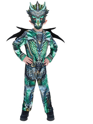 Chlapčenský kostým draka s maskou