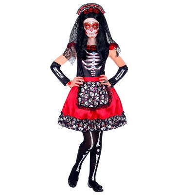 Dievčenský kostým na Deň mŕtvych/Día de los muertos