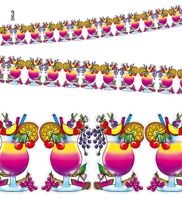 Koktaily s girlandami, 3m