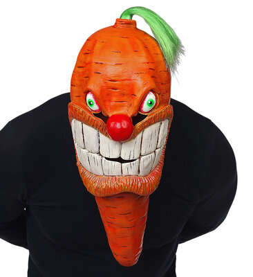Latexová maska zlověstná mrkev