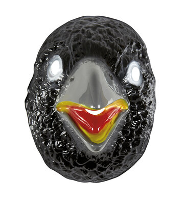 Plastová maska vrána pro dospělé