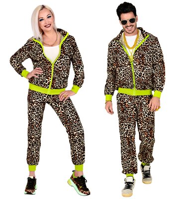 Unisex leopardí semiš 80s