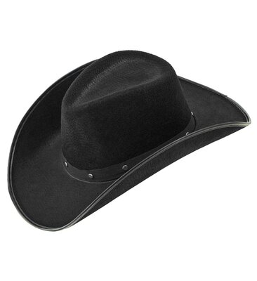 Čierny kovbojský klobúk unisex