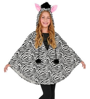 Detské pončo zebra