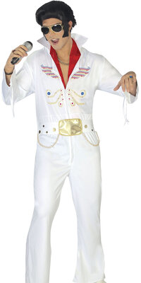 Pánsky kostým Elvisa Presleyho, biely