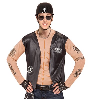 Tričko s motorkárskou vestou