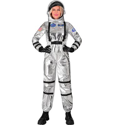 Dámsky kostým astronauta, strieborný