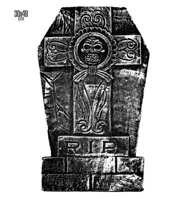 Halloweenska dekorácia náhrobný kameň, 30 x 49 cm