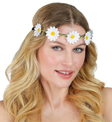 Kvetinová čelenka sedmokrásky