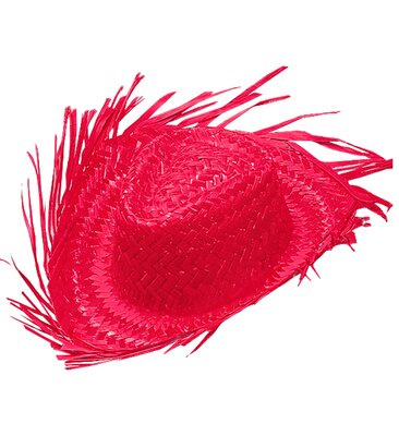 Ružové slamené sombrero