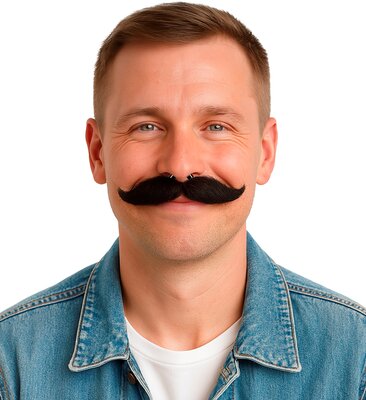 Tvarovateľné čierne fúzy