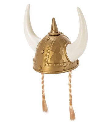 Vikingská prilba s vrkočmi