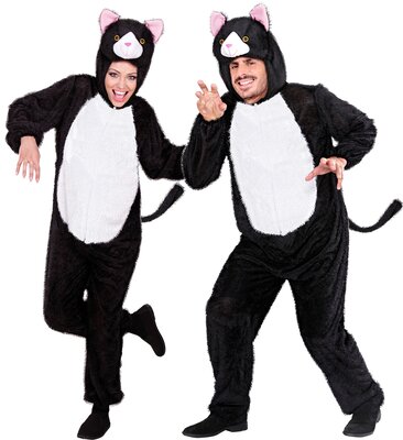 Kostým mačky s kapucňou a maskou