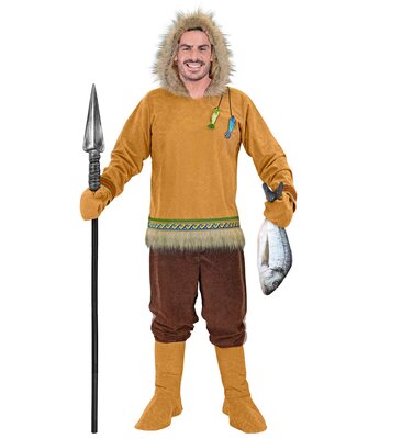 Pánsky eskimácky kostým, hnedý