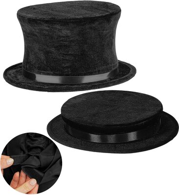 Skladací zamatový klobúk