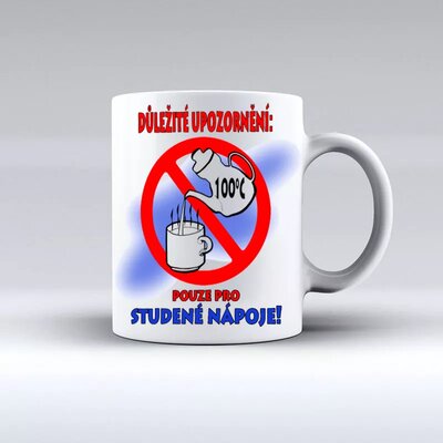 Dôležité upozornenie - hrnček