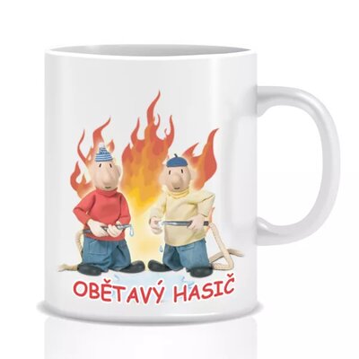 Obetný hasič - Hrnček Pat a Mat