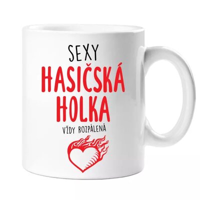 Sexy hasičské dievča - hrnček