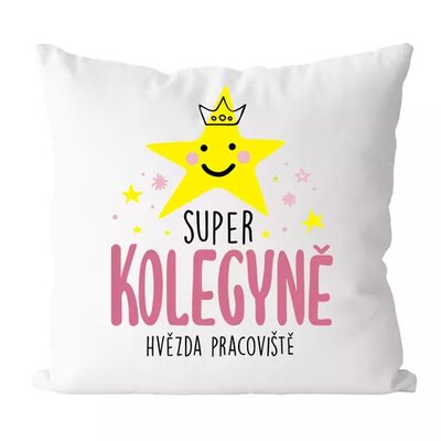 Super kolega, hviezda pracoviska - vtipný vankúš
