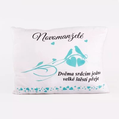 Vankúš Novomanželia - Dve srdcia