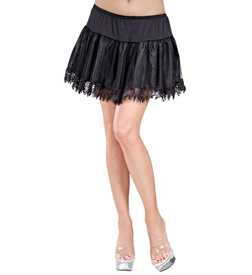 Dámska čierna spodnička s čipkou