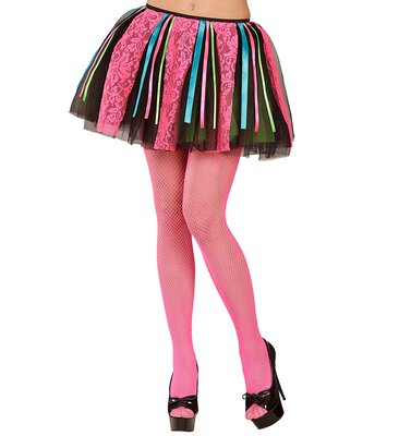 Dámska tutu sukňa s ružovou čipkou