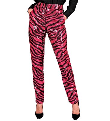 Dámske spoločenské nohavice s flitrami z 80. rokov