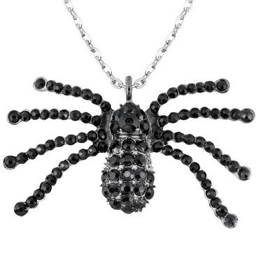 Náhrdelník s čiernym pavúkom