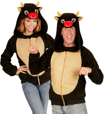 Plyšová mikina s býkom