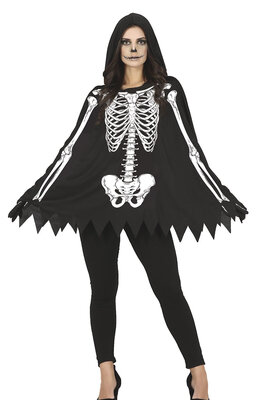 Dámske pončo s kostrou (veľkosť L)