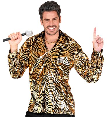 Pánske disco tričko zo 70. rokov, zlaté