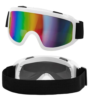 Párty lyžiarske okuliare, čiernobiele