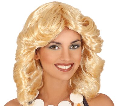 Dámska blond parochňa 70. roky