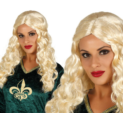 Dámska blond parochňa s vrkočom