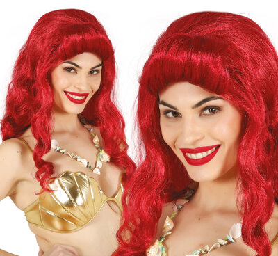 Dámska červená parochňa Ariel