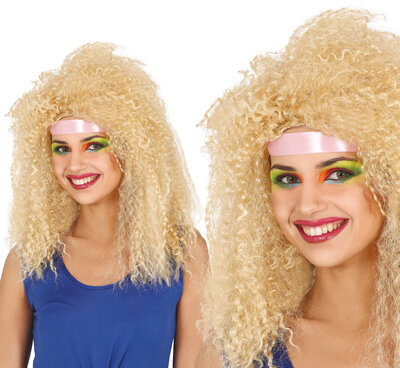 Dámska kučeravá parochňa 80. rokov