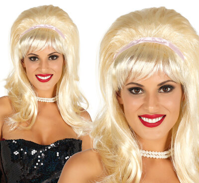 Dámska retro parochňa zo 60. rokov, blond