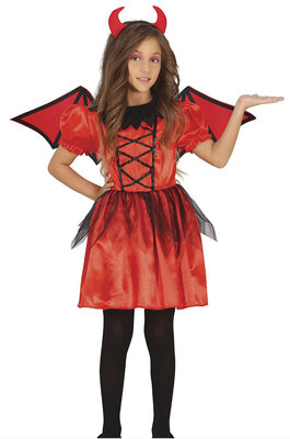 Dievčenský kostým diabla s krídlami