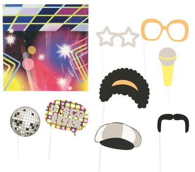 Fotoreproduktory na retro párty, 80. roky (9 ks)