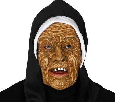 Hororová maska mníšky s klobúkom