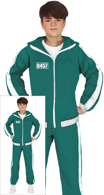 Detský kostým hráča z hry Game of Squid