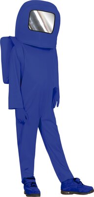 Modrý kostým astronauta