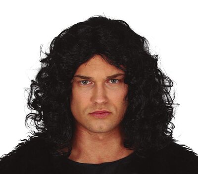 Pánska čierna kučeravá parochňa Jon Snow