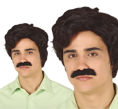 Pánska parochňa s fúzikmi Pablo Escobar