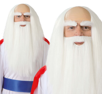 Pánska parochňa s bradou Panoramix (Asterix a Obelix)