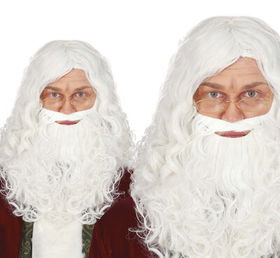Pánska parochňa s bradou Santa Clausa