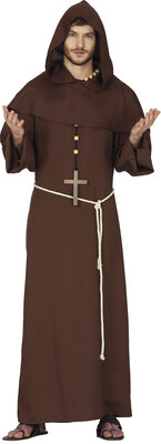 Pánsky hnedý mníšsky kostým