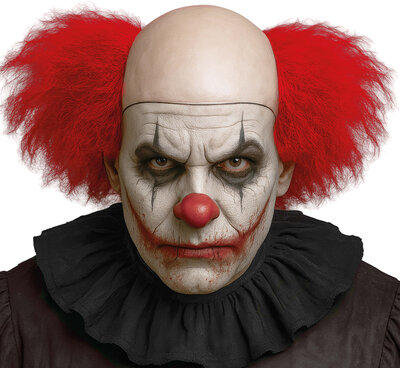 Paruka strašného klauna (plešatý s červenými vlasmi)